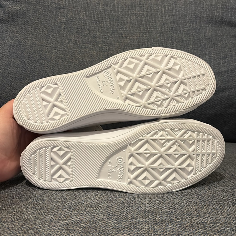 Converse Chuck Taylor All-Star High White Pearlized leather ✨🤍 Women's 8 NEW!!! - Picture 6 of 6
